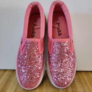 Mudd Pink Glitter Kids Sneakers